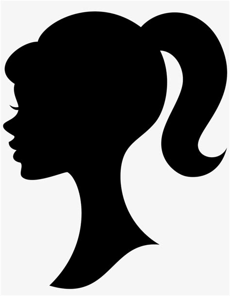 barbie head silhouette